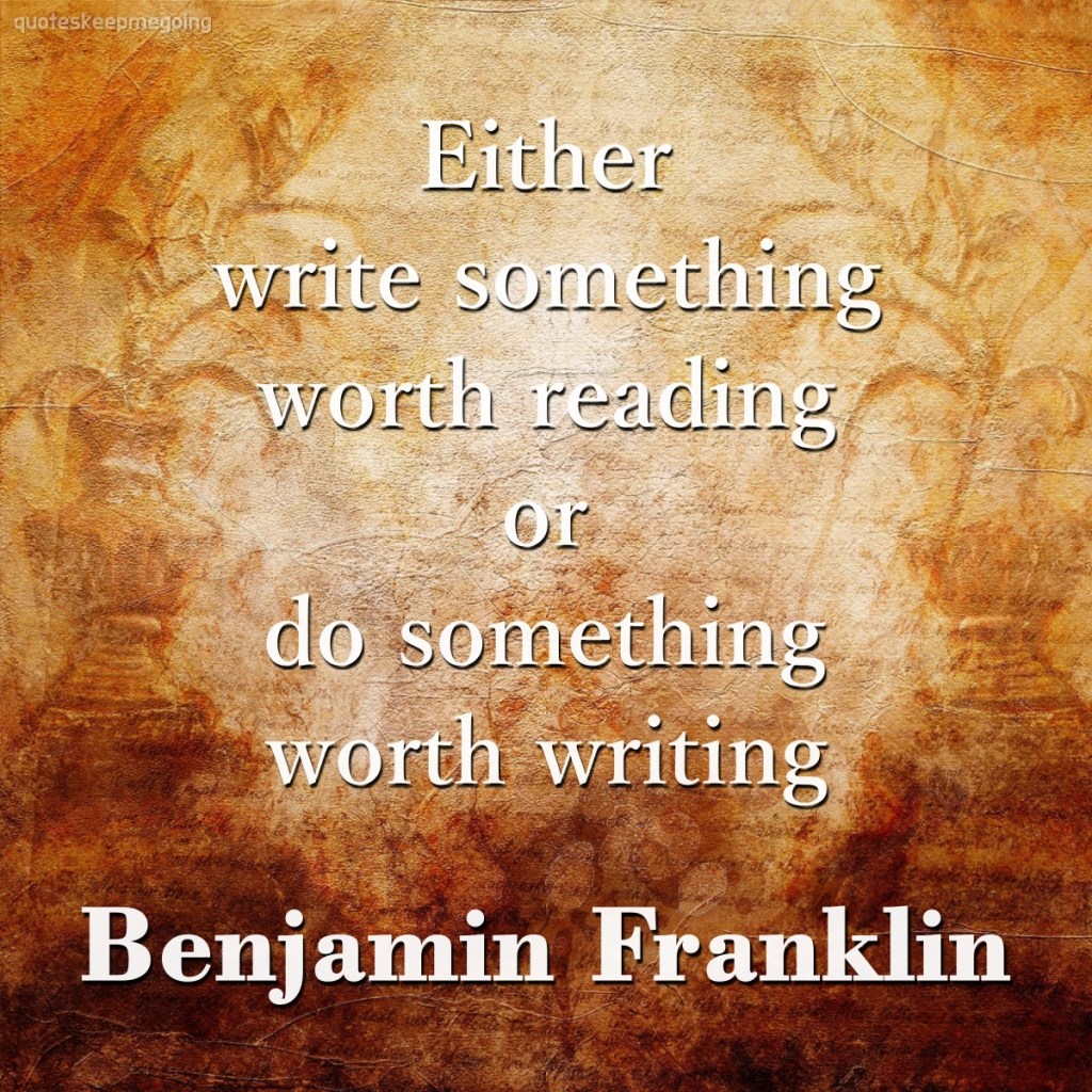 Citation de Benjamin Franklin / Benjamin Franklin’s Quote