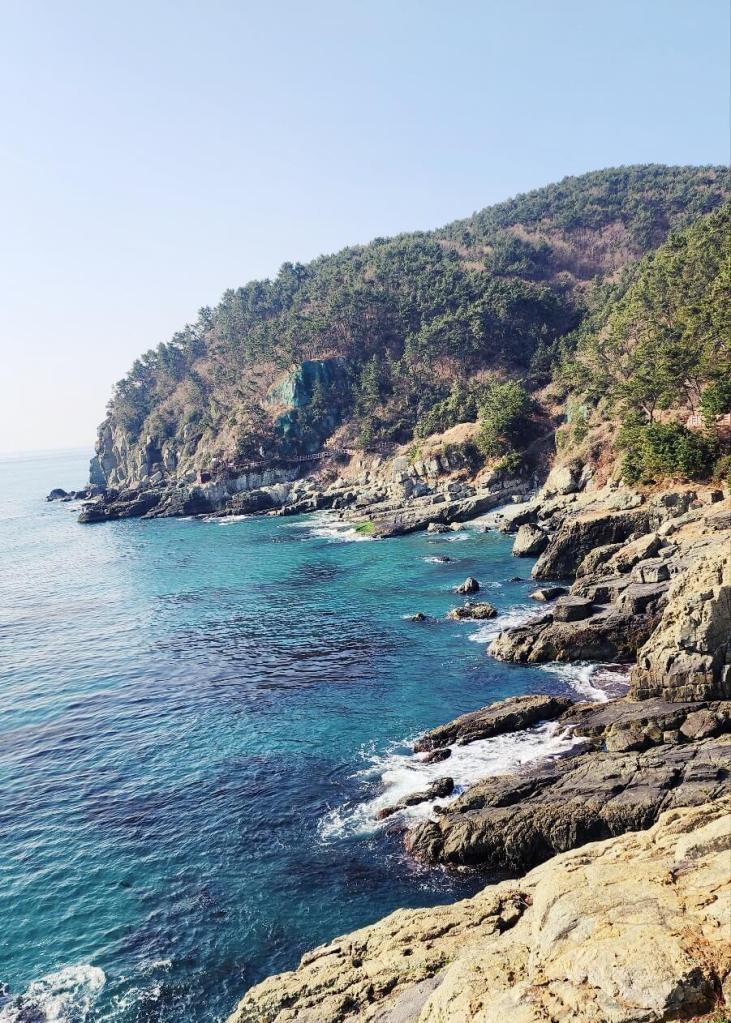 The Igidae coastal walk is a popular destination in Busan, where visitors can enjoy nature and breathtaking views of the ocean.