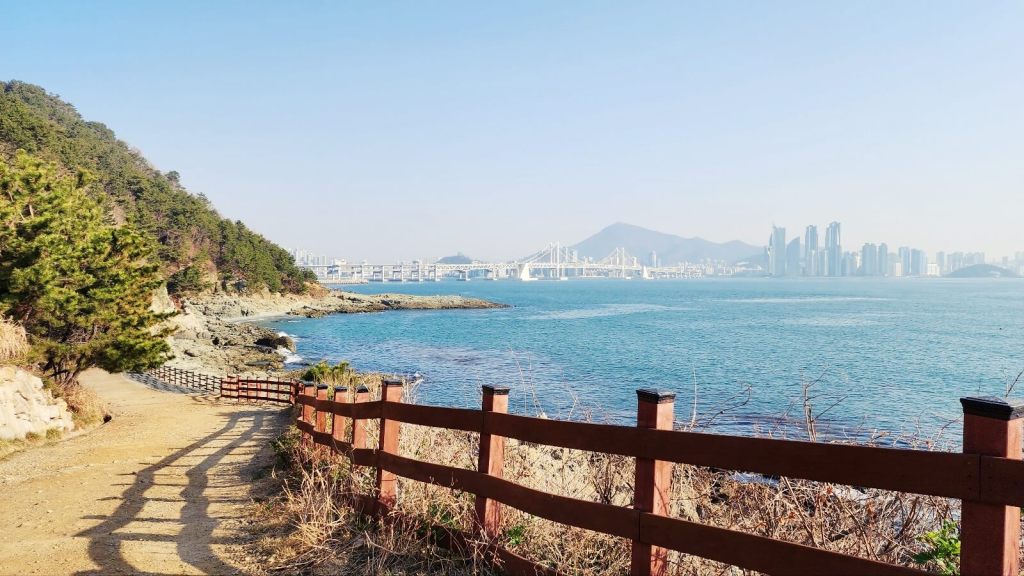 Hiking along the Igidae coastal walk in Busan