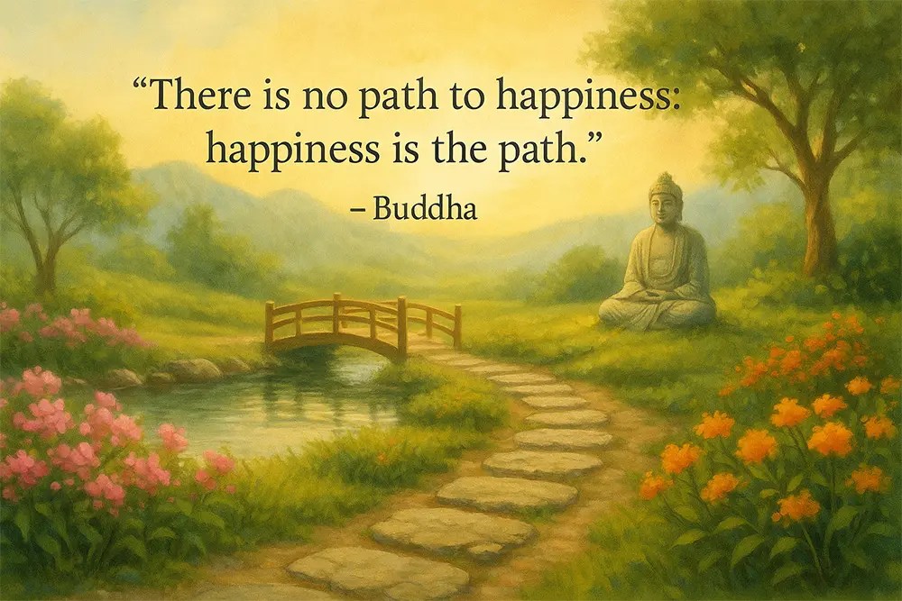Citation de Bouddha / Buddha’s Quote – Bonheur /&nbsp;Happiness