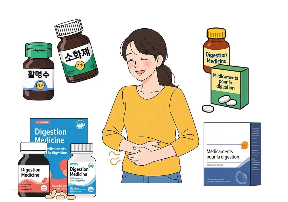 🤢 Médicaments pour la digestion / Digestion Medicine – 소화제&nbsp;Sohwaje