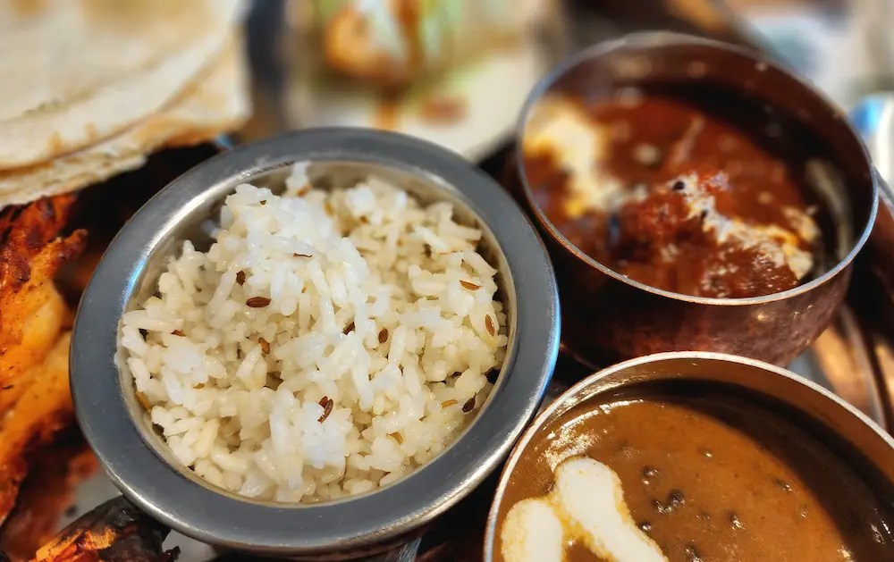 Bol de Jeera Rice, du riz indien parfumé au cumin / Bowl of Jeera Rice, Indian cumin-flavored rice
