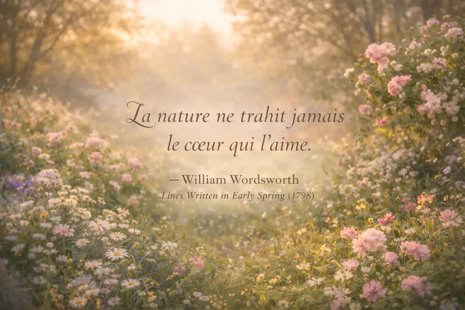 Une scène naturelle apaisante illustrant la confiance entre l’homme et la nature
